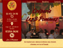 Tablet Screenshot of les3pommes.com